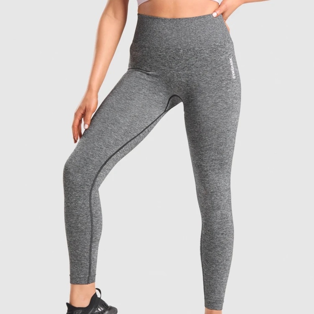 Gymshark Gray High-Waist Seamless Leggings